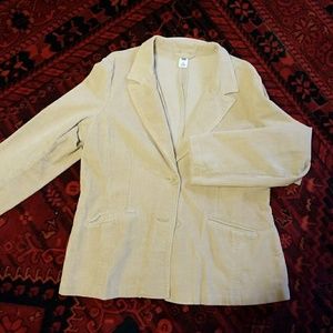Tan corduroy blazer